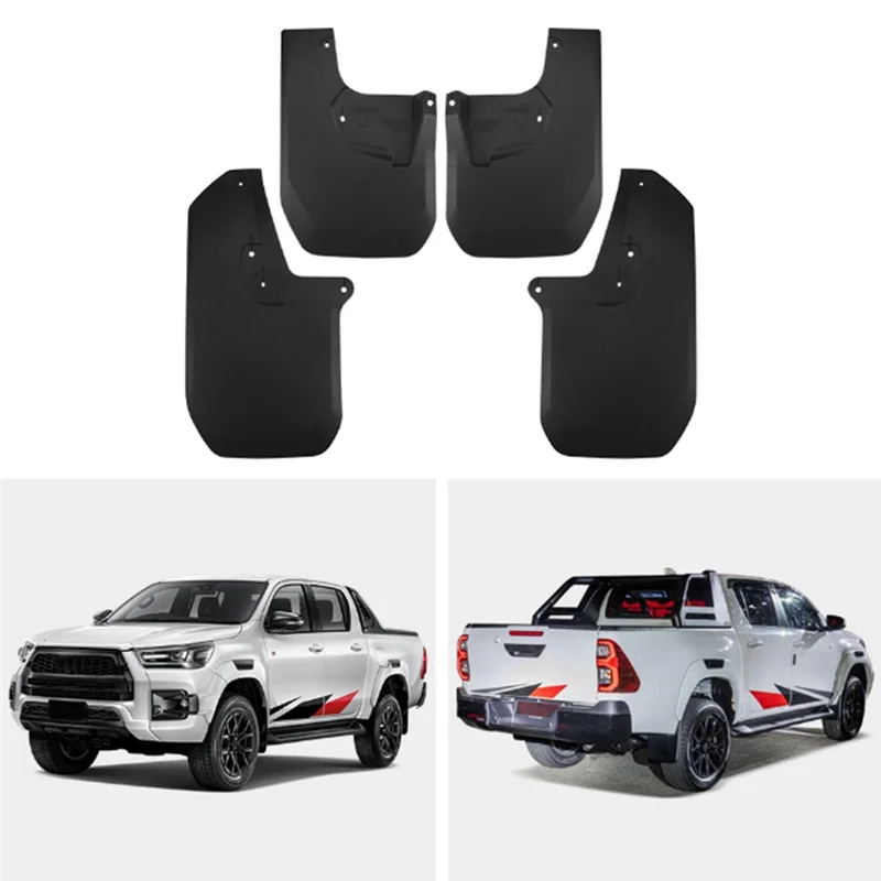 

Car Mud Flaps Fender Guard Splash Flaps Accessories For Toyota Hilux GR Sport 2024-2025