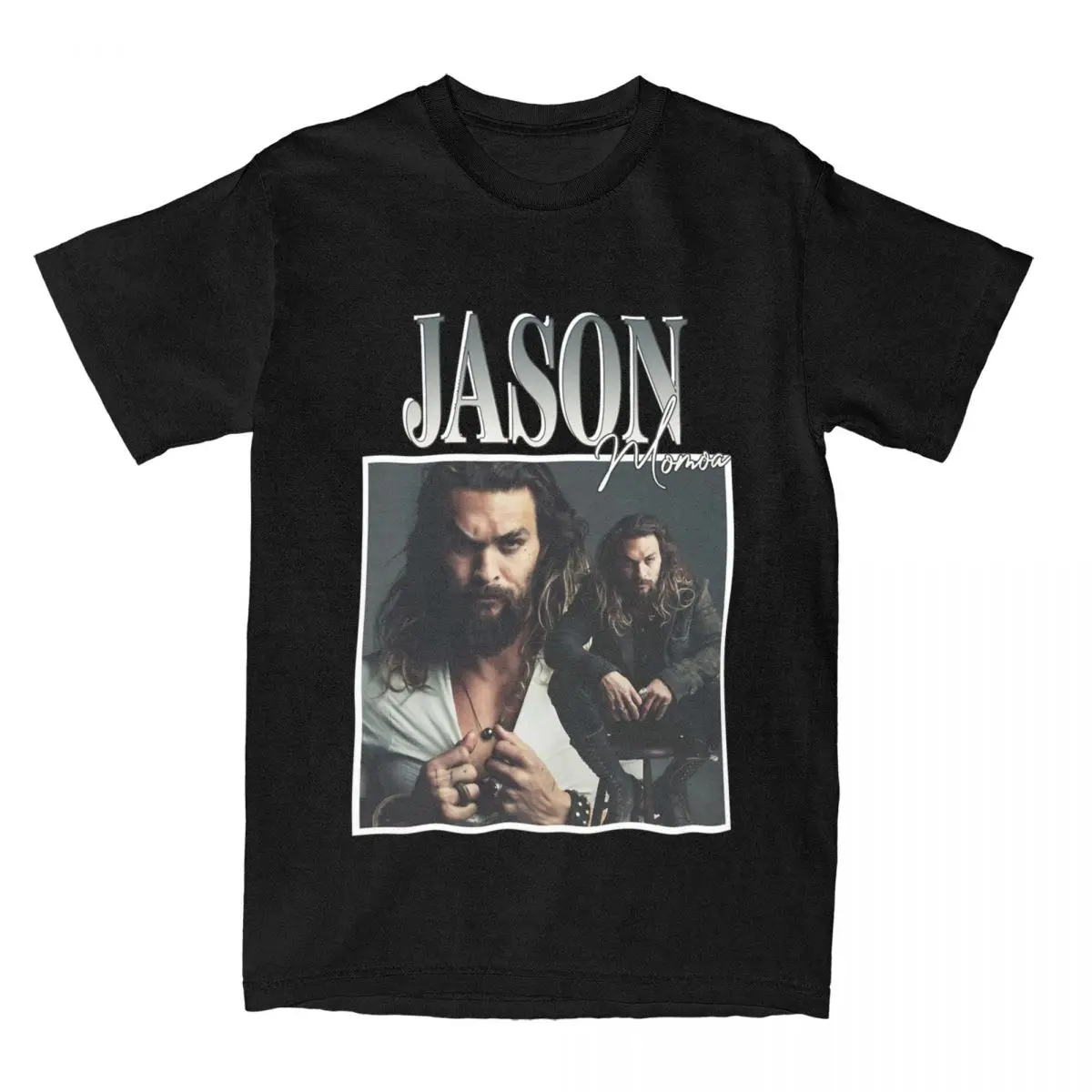 Crazy Jason Momoa T-Shirts Men Women's Cotton Tees Shirt Summer Clothes