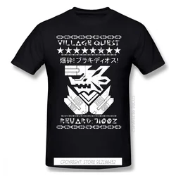 Village Quest Print 100% Cotton Funny T Shirts Monster Hunter Felyne Palico Game Men Fashion Streetwear