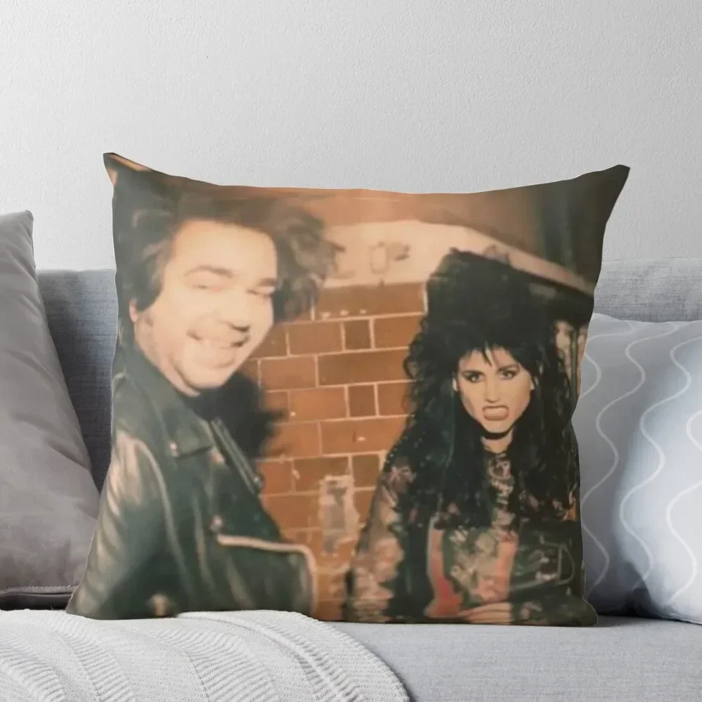 

Laszlo & Nadja in the 80s Throw Pillow luxury decor Rectangular Cushion Cover Pillow