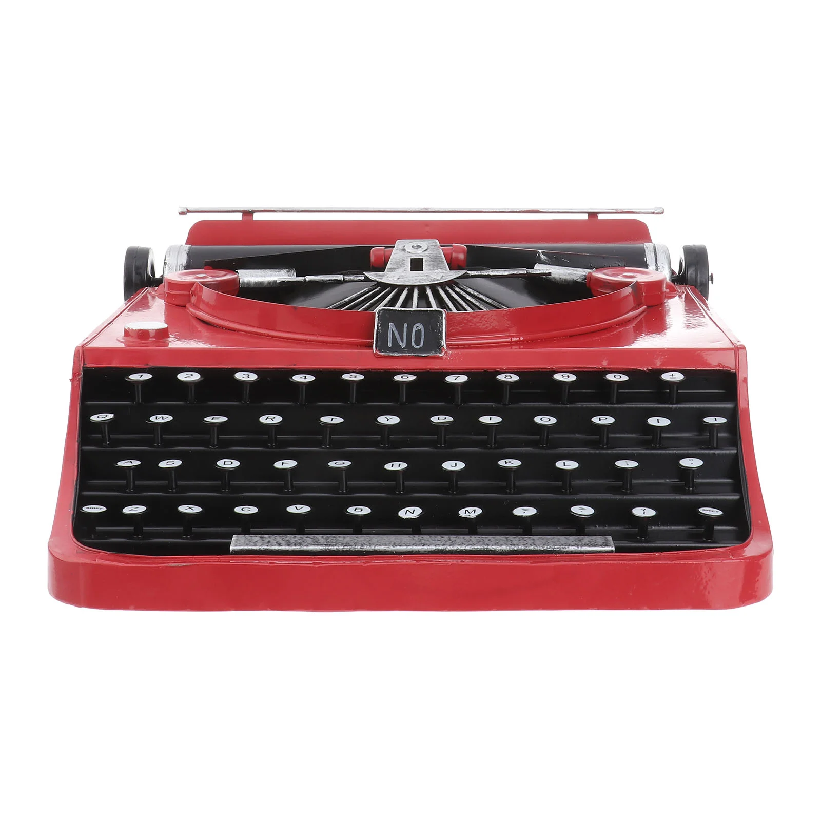 

Fomiyes Vintage Typewriter Model Metal Manual Typewriter Antiques Retro Electric Typewriter Desktop Ornament Home Office