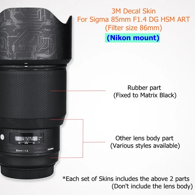 Customized Sticker For Sigma ART 85mm F1.4 DG HSM (For Nikon Mount) Decal  Skin Camera Lens Vinyl Wrap Film Coat 85 1.4 F/1.4 - AliExpress