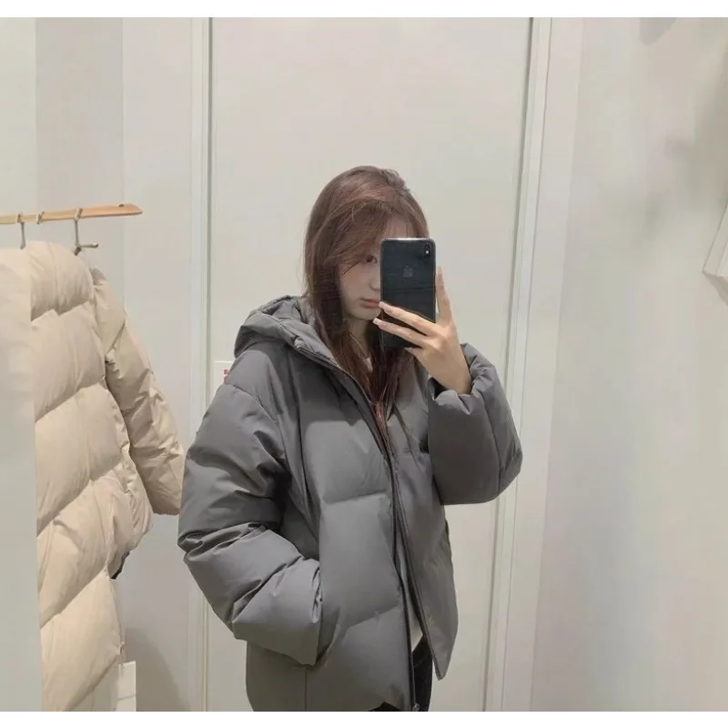 

Women's down jacket; new winter casual thickened warm cotton coat; trendy overcoat.