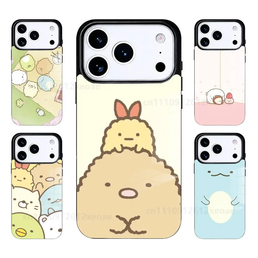 Cute S-Sumikko Gurashi Cartoon Phone Case For iPhone 17 16 15 14 13 12 11 Pro PROMax Plus Mini Magsafes Wireless Charging Cover