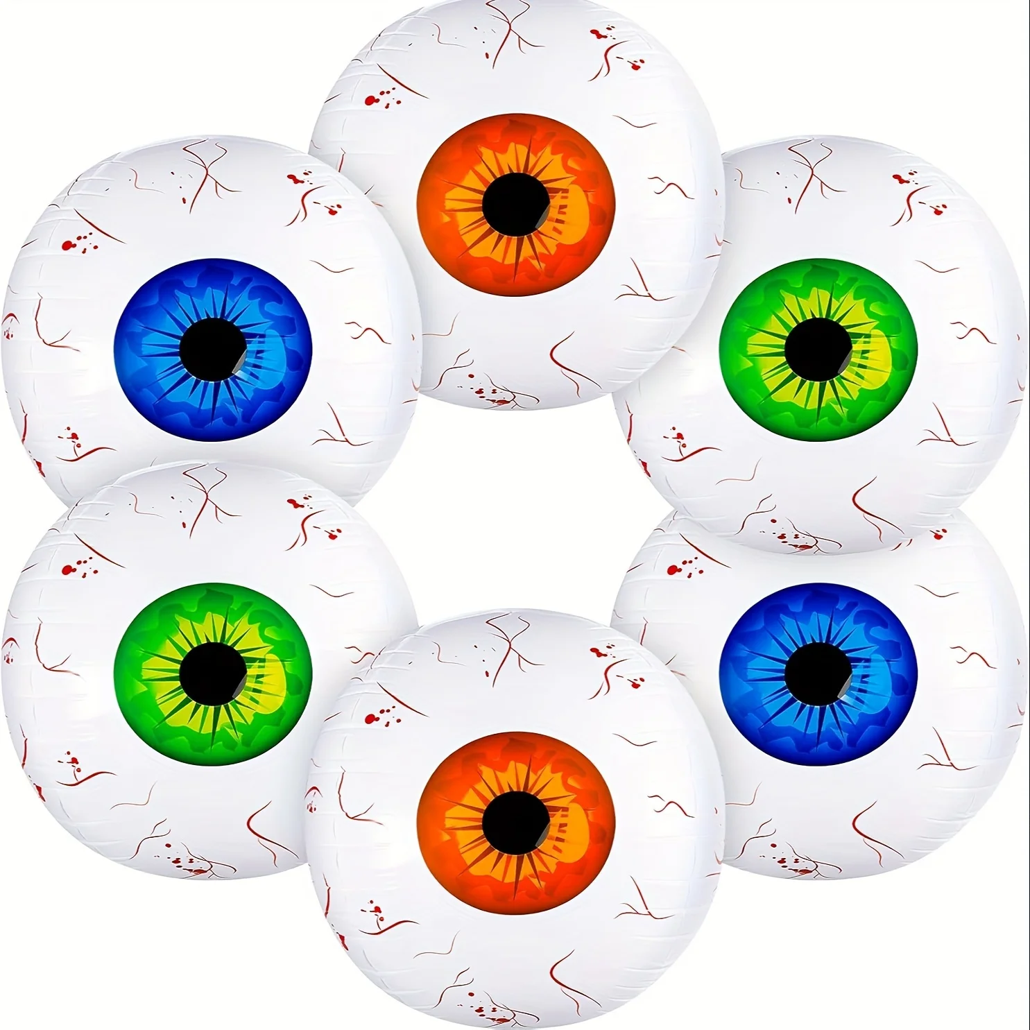 6 stücke 22 zoll 4D Schwimmende Augapfel Luftballons Halloween Party Dekoration Horror Thema Spukhaus Requisiten Festival Ballon