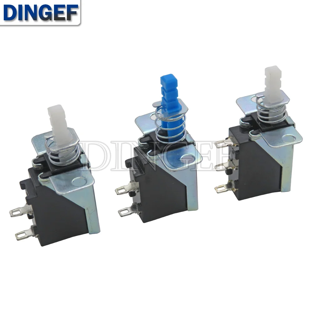 5PCS Power Switch 2PIN 3PIN Self-locking Switch SW-3-2 Push Button Switch of Range Hood