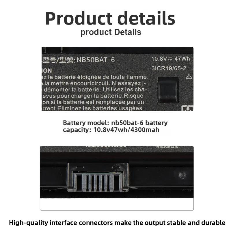 NB50BAT-6 Laptop Battery Replacement for Hasee War God ZX6-CT5A2 CT5H2 CNB5S02 Destroyer DC  K670E