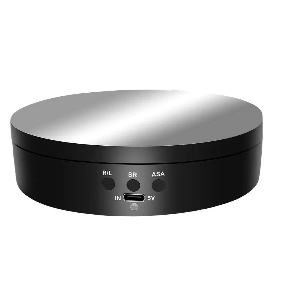 360 Rotation Electric Turntable Noiseless 4KG Load Multifunctional Rotating Stand For Jewelry Retail Display And Home Decoration
