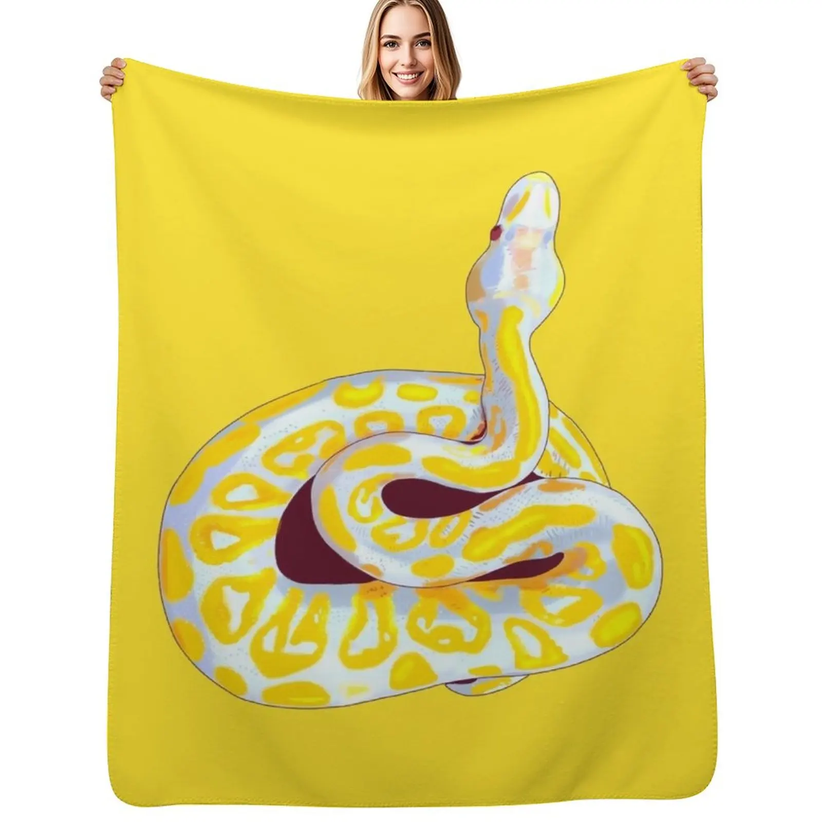 Albino snake Throw Blanket Vintage Sofa Throw Summer Beddings bed plaid Luxury Throw Soft Big Blankets