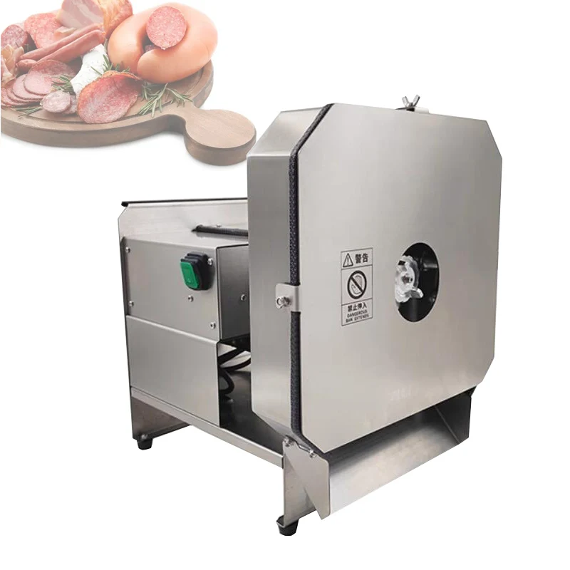Automatic Electric Cooked Meat Slicer Commercial Cooked Beef Mutton Slicing Machine Small Vegetable Slicing Equipment