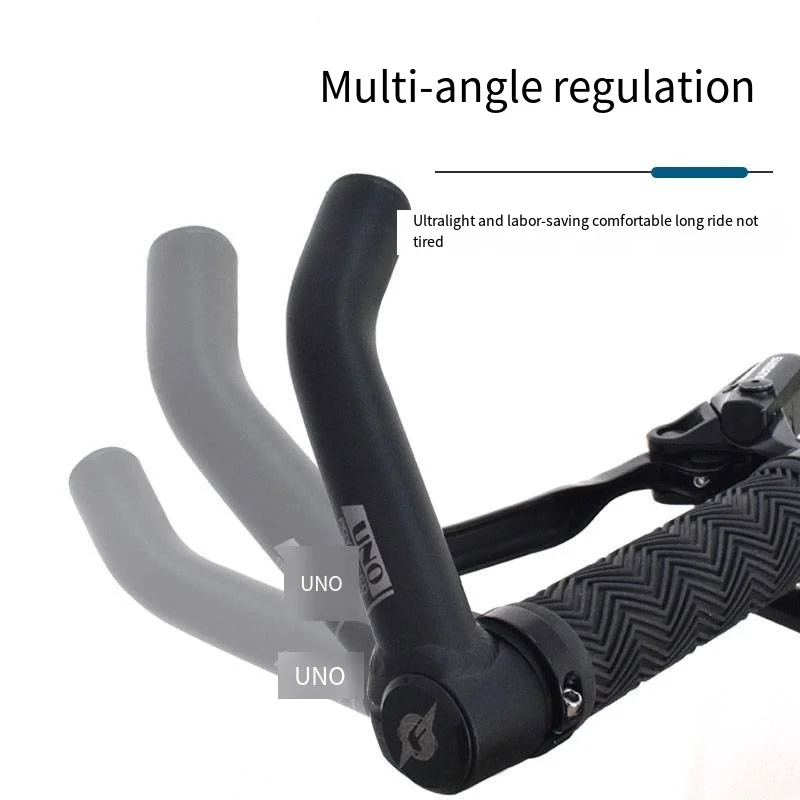 1Pair Bicycle Horn Handlebars Aluminum Alloy Bike Grip Bar End Handle Riding  Rest Handle Fatigue Relief Cycling Equipment
