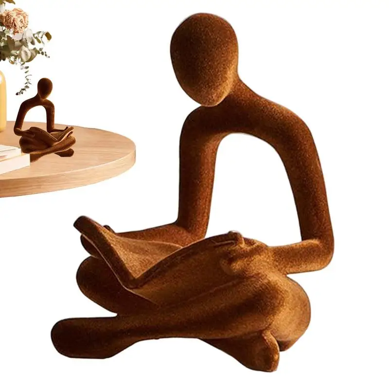 

Скульптура для чтения, декор, статуя для чтения, флок, коллекционные фигурки, современная скульптура, аксессуары для стола, стол для декоративно-прикладного искусства