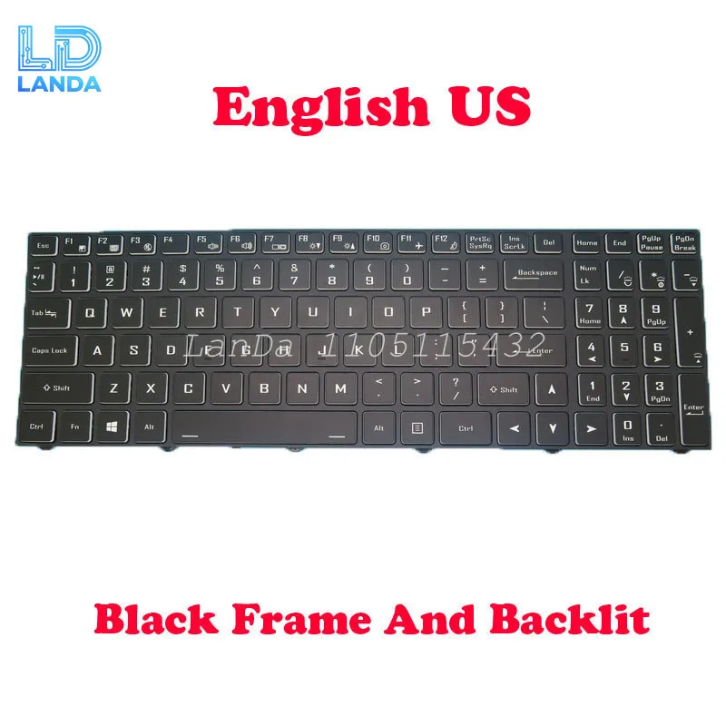 Laptop No Backlit KR US Keyboard For 한성컴퓨터 For Hansung EH69 EH6965 EH6967 EH6975 EH6977 EH696T EH6965T EH6967T Black New