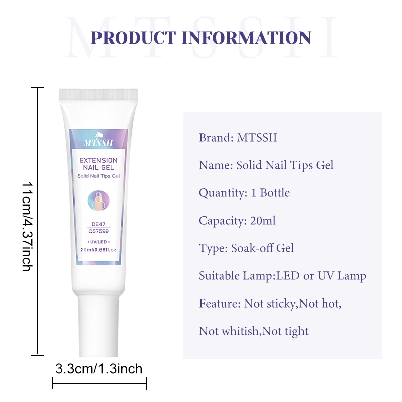 1/2/3 pçs 20ml multifuncional sólido dicas de unhas gel conjunto antiaderente mão prego gel strass cola para arte do prego manicure kit de ferramentas