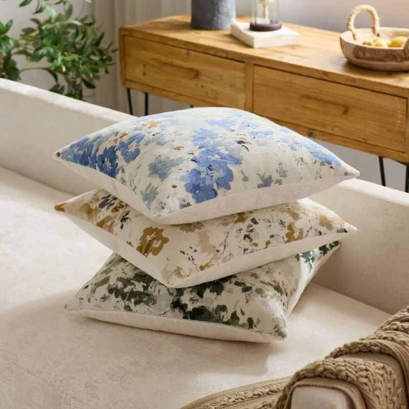 2 pieces of four-season applicable living room decoration pillowcase printed pillowcase does not include pillow core