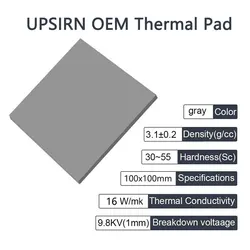 Upsiren OEM rozpraszanie ciepła podkładka silikonowa CPU/GPU karta graficzna chłodzenie wodą podkładka termiczna Mat płyta główna smar silikonowy Pad