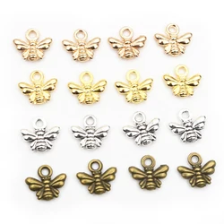 30pcs Charms bee 10x11mm Tibetan Silver Plated Bronze Pendants Antique Jewelry Making DIY Handmade Craft