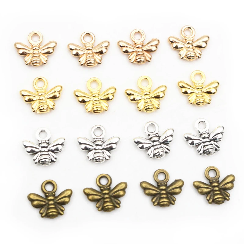 30 sztuk Charms pszczoła 10x11mm tybetański posrebrzany brąz wisiorki antyczne tworzenie biżuterii DIY Handmade Craft