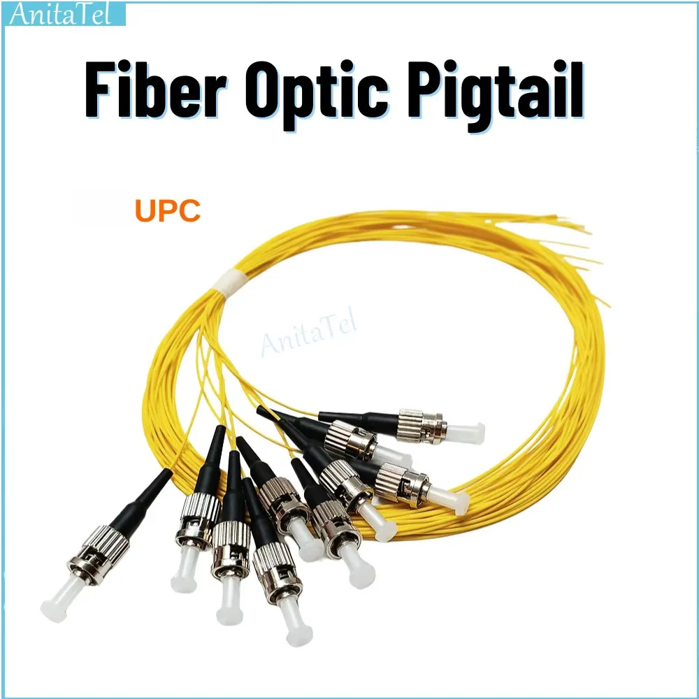 Optic Pigtail ST/UPC SM G652D SX 0.9MM 1.5 Meter Length Fiber Optical Pigtails ST UPC Single Mode PVC FTTH