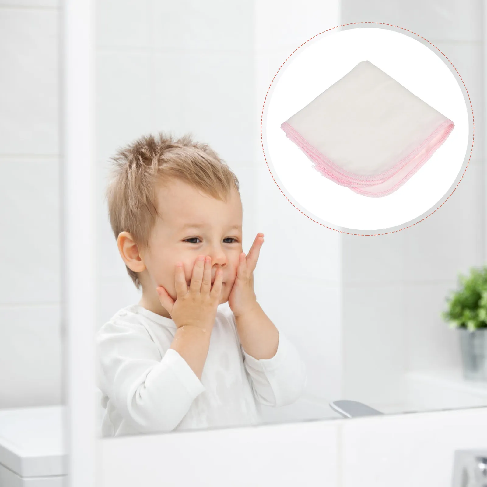 

10Pcs Premium Cotton Handkerchief for Babies Hypoallergenic Face Towel Fast Drying Baby Nursing Towels Reusable Drool Bibs