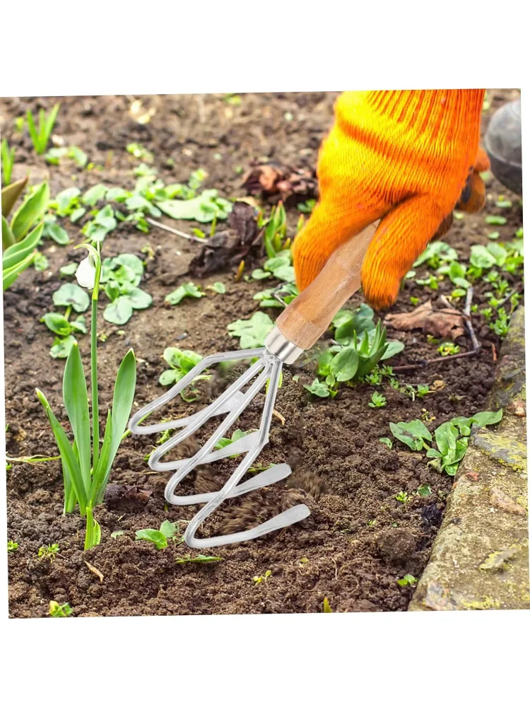 Clam Rake Digger Tool Handheld Rake for Shell Digging Comfortable Grip for Beach Clamming and Reliable Garden and Beach Supplies