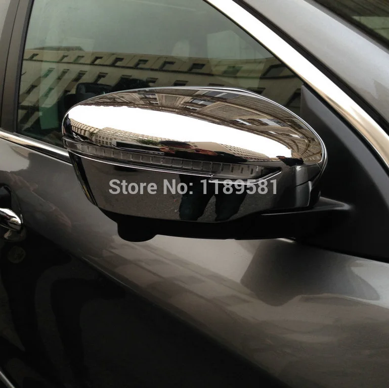 

For Nissan Qashqai 2014 2015 2016 ABS Chrome Side Mirror Cover Trim Car Accessories Stickers