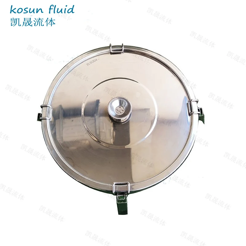 Customized 316/304 Sanitary Food Stainless Steel Kitchen Funnel Sealed Lid Hopper