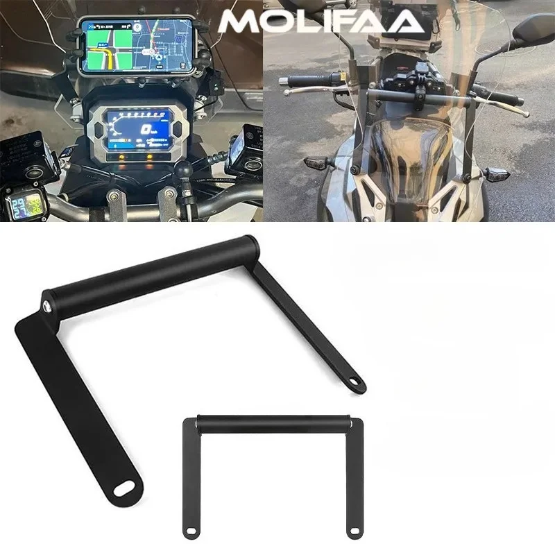 

For SYM HUSKY ADV 150 300 Motorcycle Front Navigation Bracket Mobile Phone GPS Recorder Holder Mount Extension Bar Accessories