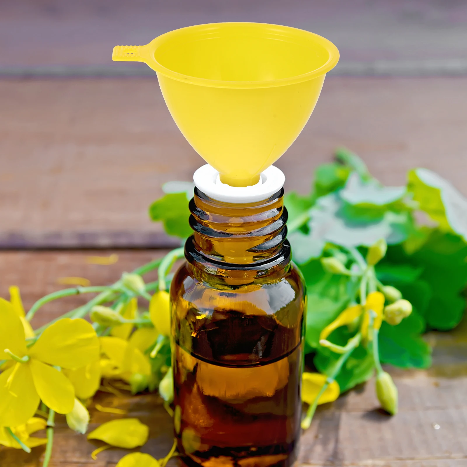 10pcs Plastic 60mm Diameter Laboratory Tools Lightweight Smooth Narrow Bottles Liquid Small Funnel Solid Transfer