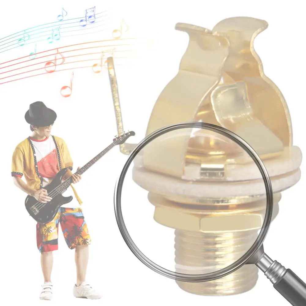 

2 шт. 1/4 дюйма (6,35 мм) стереоразъем-вилка, стереоразъем-гнездо, выходной разъем для гитарного звукоснимателя для электрогитары и бас-гитары