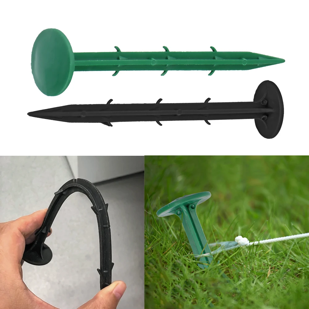 5-50pcs 11-30cm Garden Landscaping Stakes nchoring Spike Nail Anchors Ground Stake Turf Hold Down for Tent Tarps Net Fabric Edge