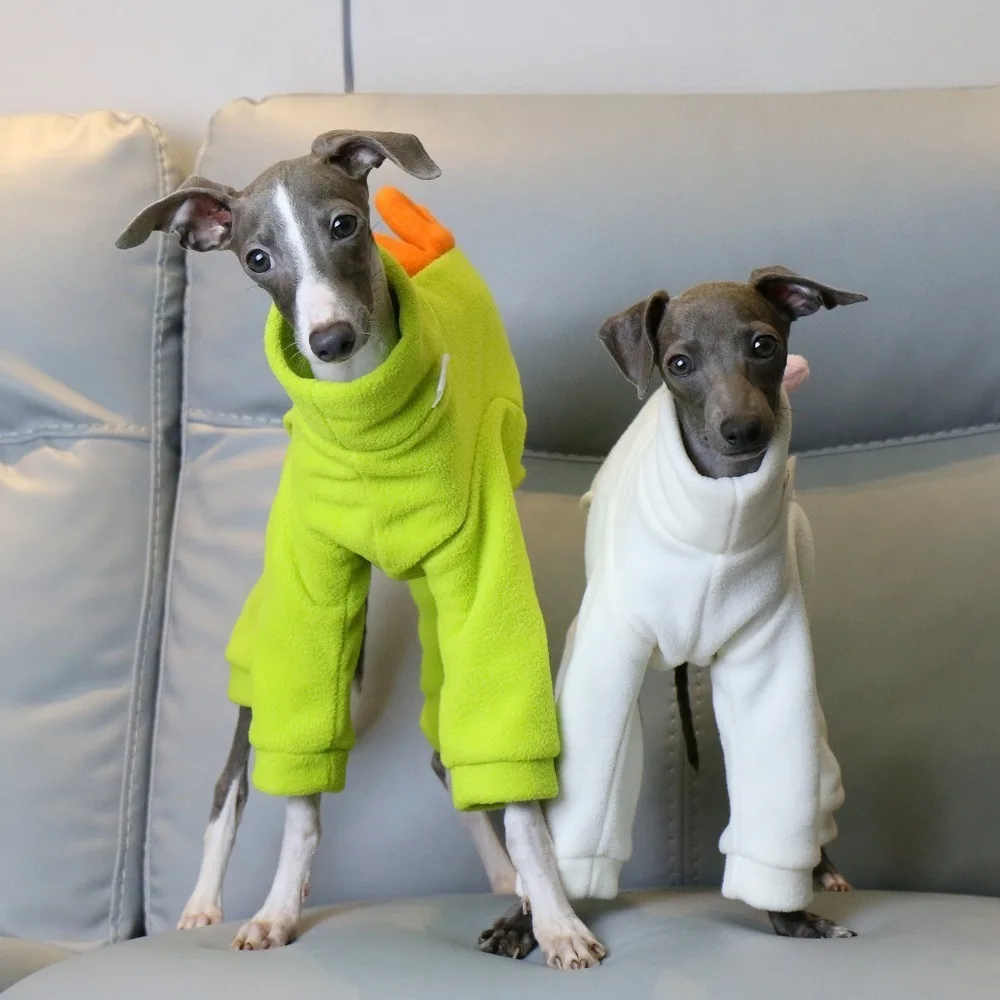 

Winter Fleece Four Legged Dog Clothes Italian Greyhound Thickened Warm Dog Clothes Whippet Soft Comfortable Dog Supplies