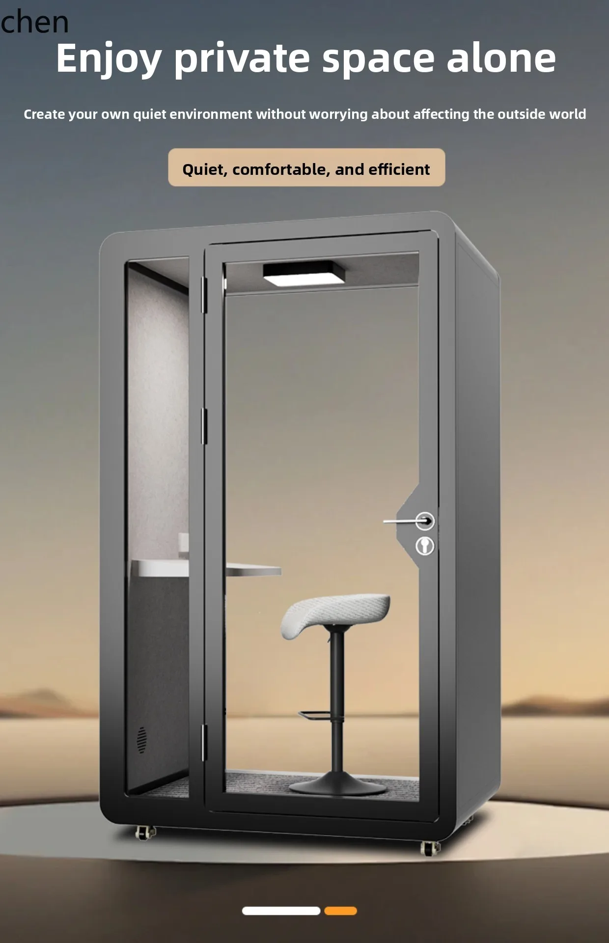 

LXC Soundproof Room Home Piano Silent Live Streaming Indoor Singing Practice Recording Studio Movable Meeting Room