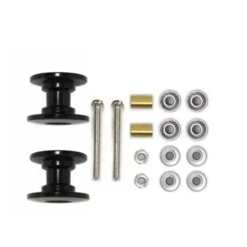 

2Pcs 12-13mm Double Guide Roller 95423 Lightweight Aluminum Spare Parts For Tamiya Mini 4WD Car Model
