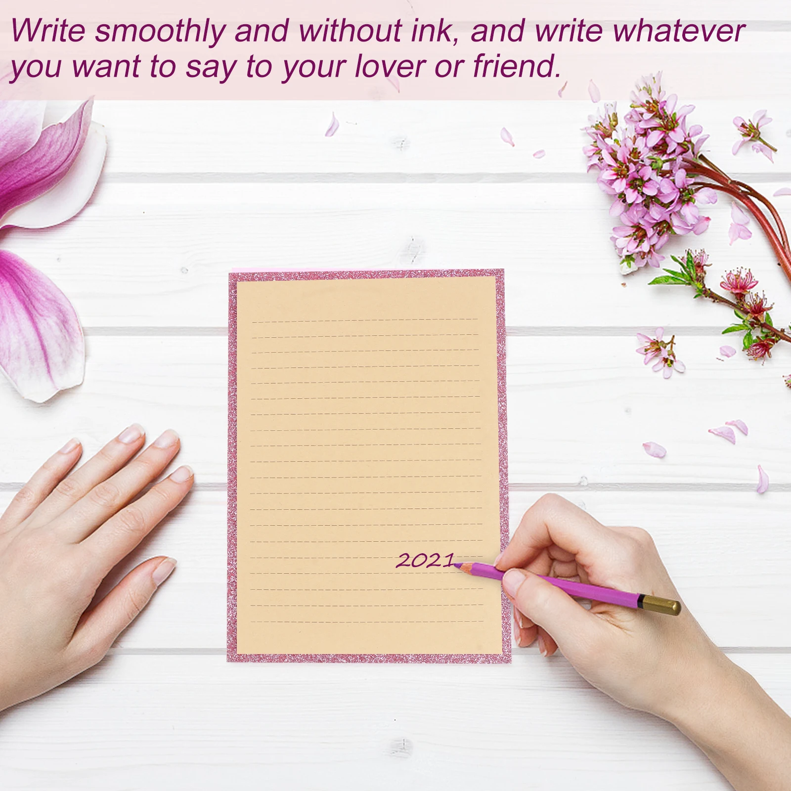 

100 Sheets A5 Retro Letter Writing Paper Vintage Kraft Paper for Calligraphy Graffiti