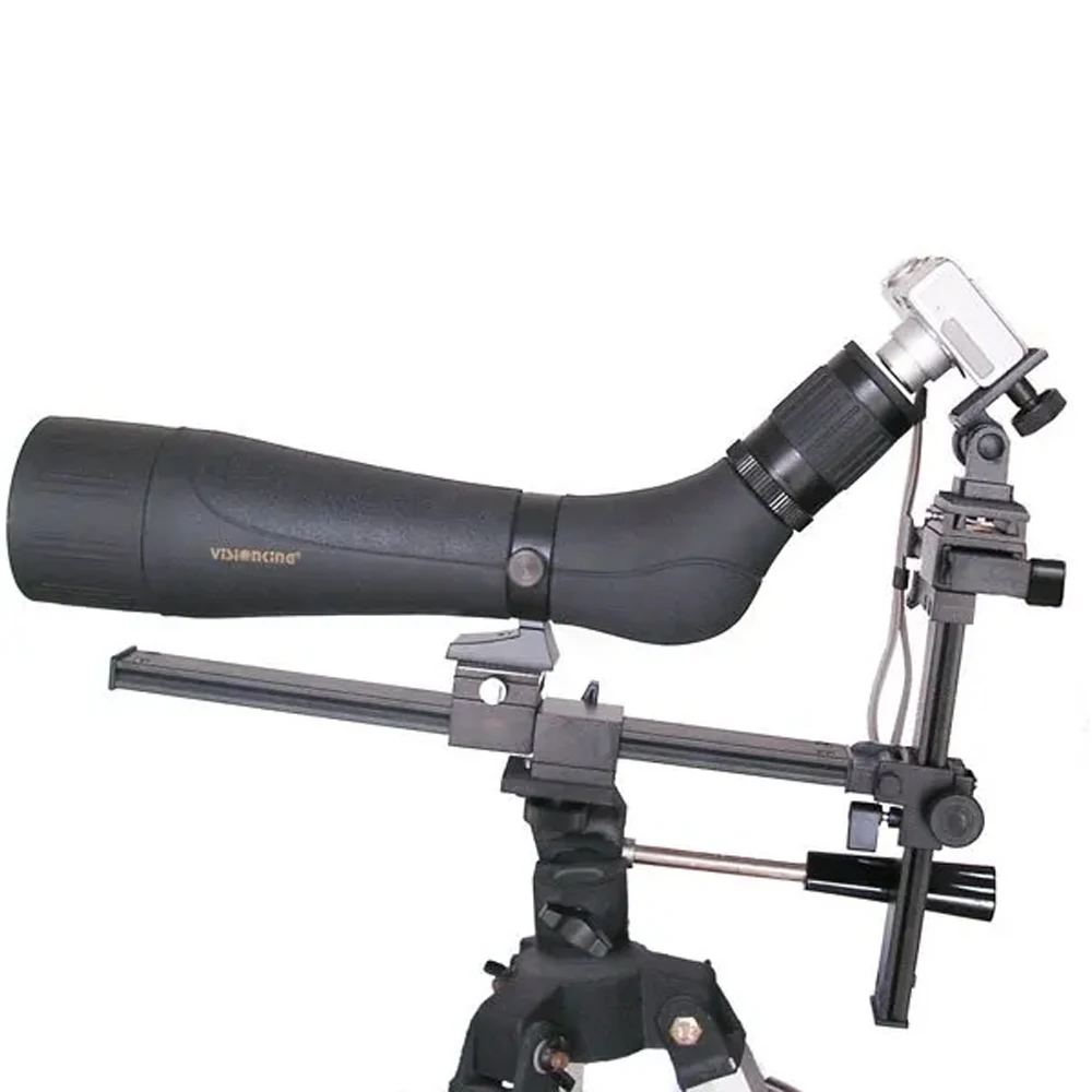 Metal Adjustable Telephoto Bracket Adapter With 1/4 Screw Connect Spotting Scope Astronomical Telescope For Camera Photography