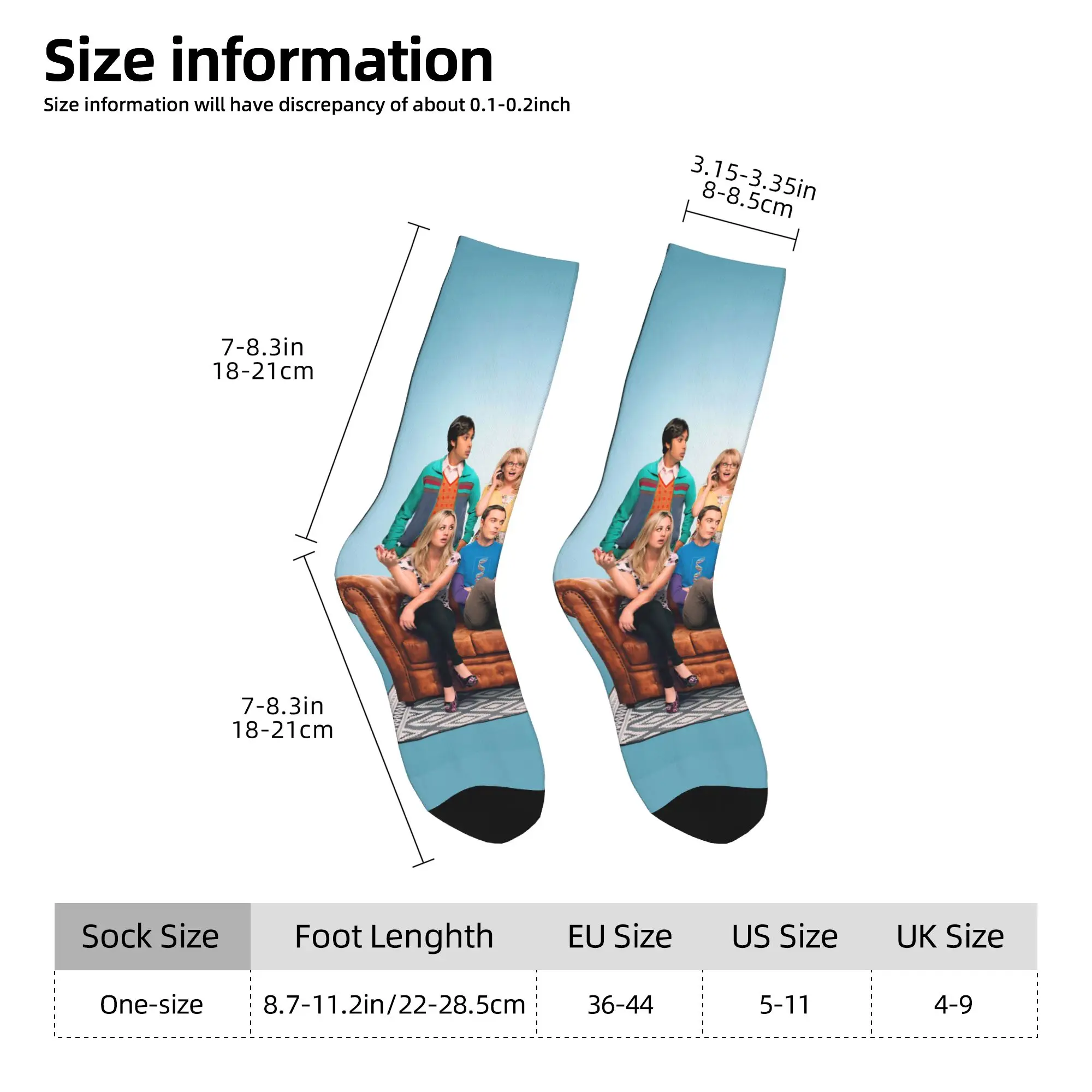 نظرية الانفجار الكبير الجوارب الخريف جوارب Kawaii النساء الرجال جوارب عالية الجودة تصميم الرياضة في الهواء الطلق عدم الانزلاق الجوارب