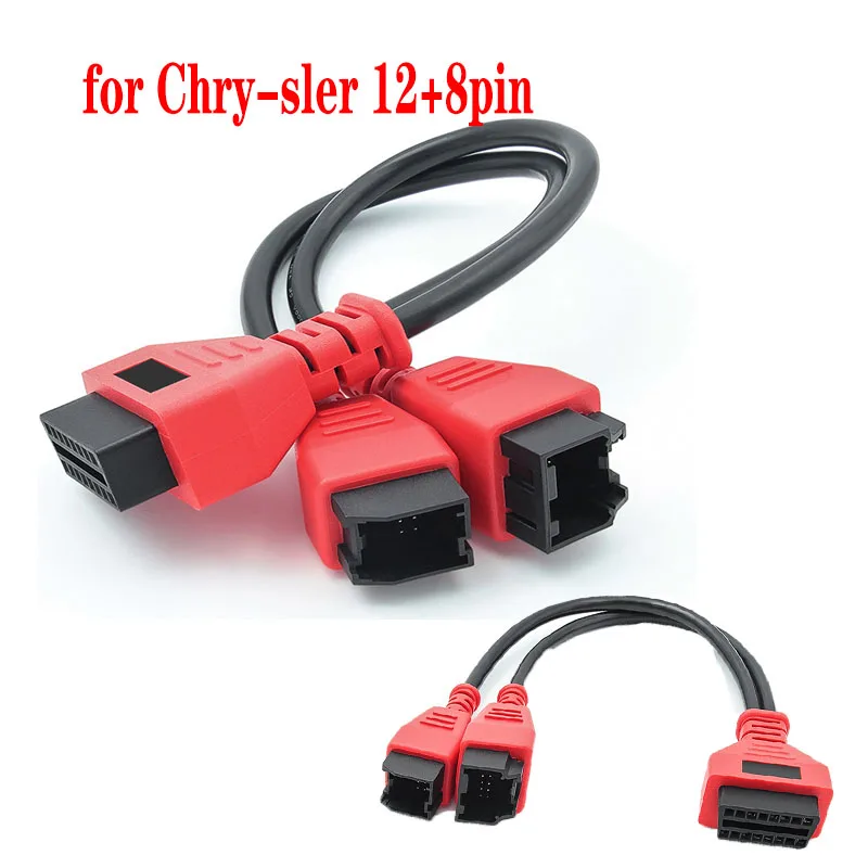 

For Chrysler Programming Cable Main Test Cable 12+8 Pin Programming Cable Adpater Connector for Autel MS906S 908S