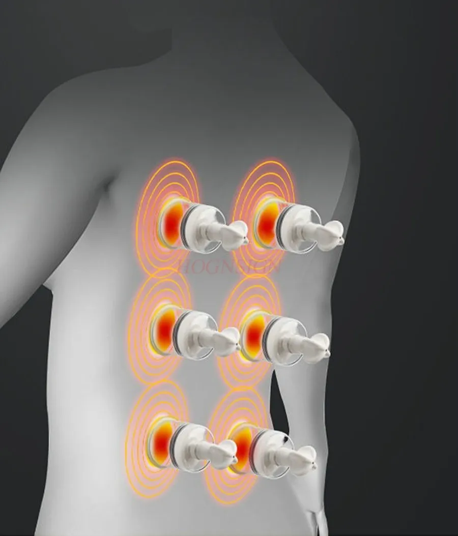 12pcs New Head Hand Twisted Magnetic Therapy Cupping Can Thickened Vacuum Cupping Device Explosion proof