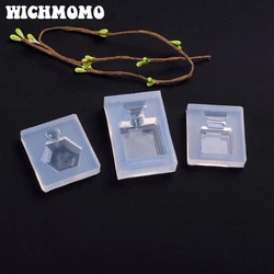 New 1PCS Perfume Bottle Charms UV Resin Liquid Epoxy Silicone Combination Molds for Necklace Making Jewelry