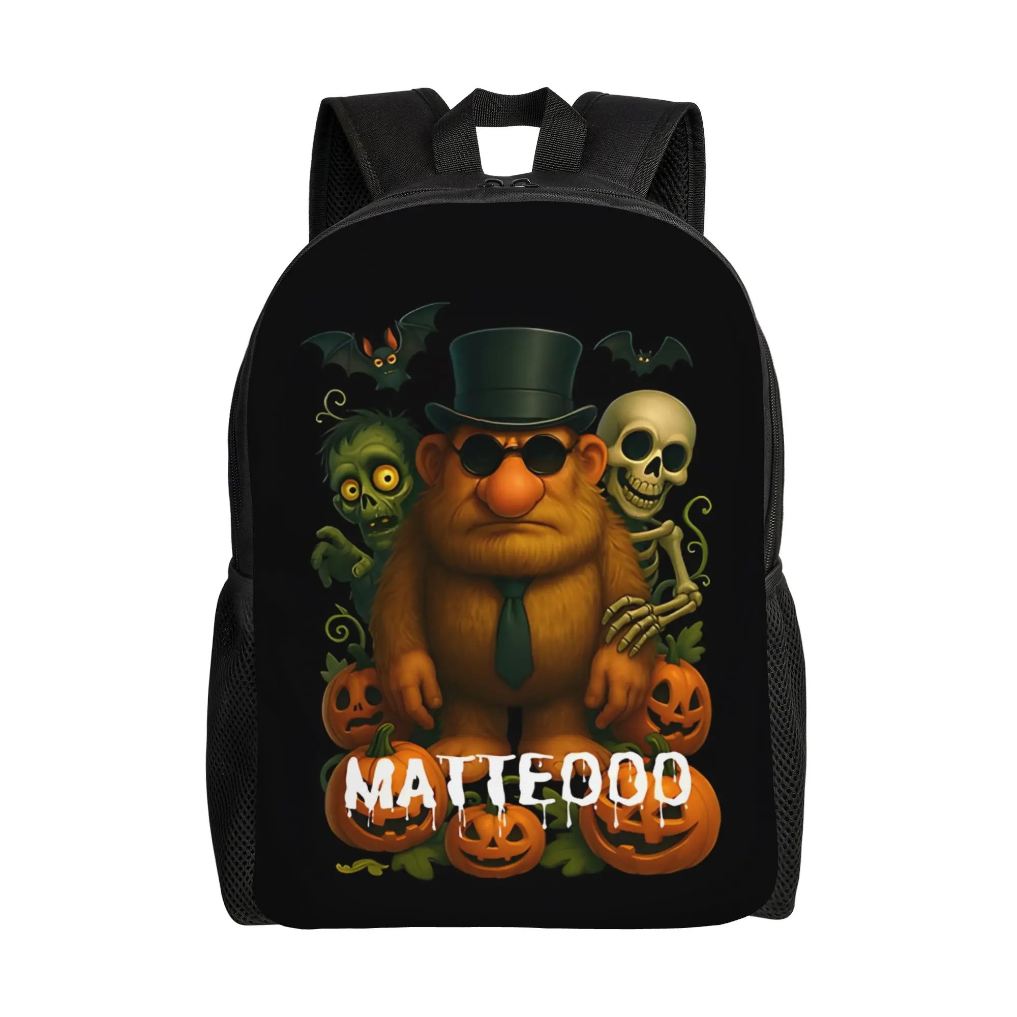 

Рюкзак Mateo Halloween Mateooo Italian-Brainrot: модный повседневный рюкзак для женщин, вместительная сумка для ноутбука, мужская сумка