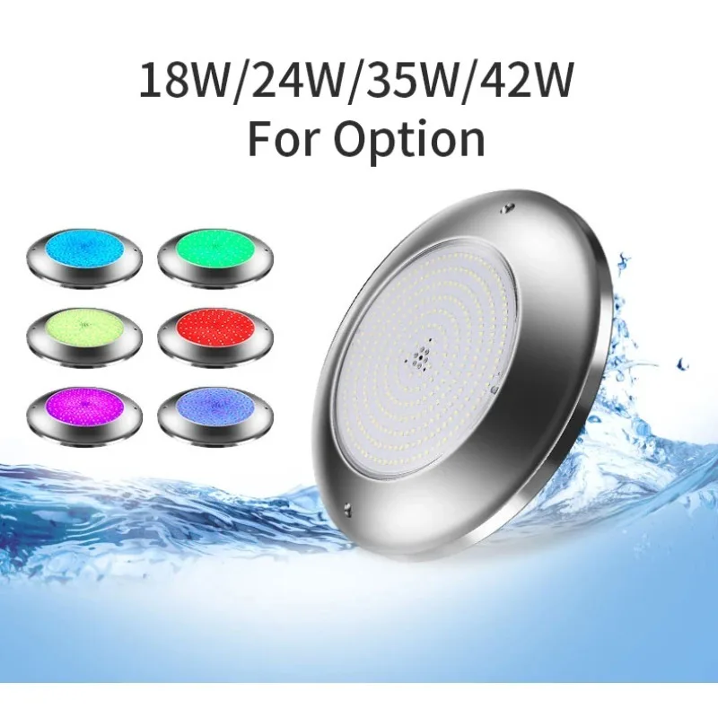 

IP68 Underwater LED Pool Lighting 316L Stainless Steel Lights Piscina LED for Piscine Swimming Pool Led Luz Da Piscina