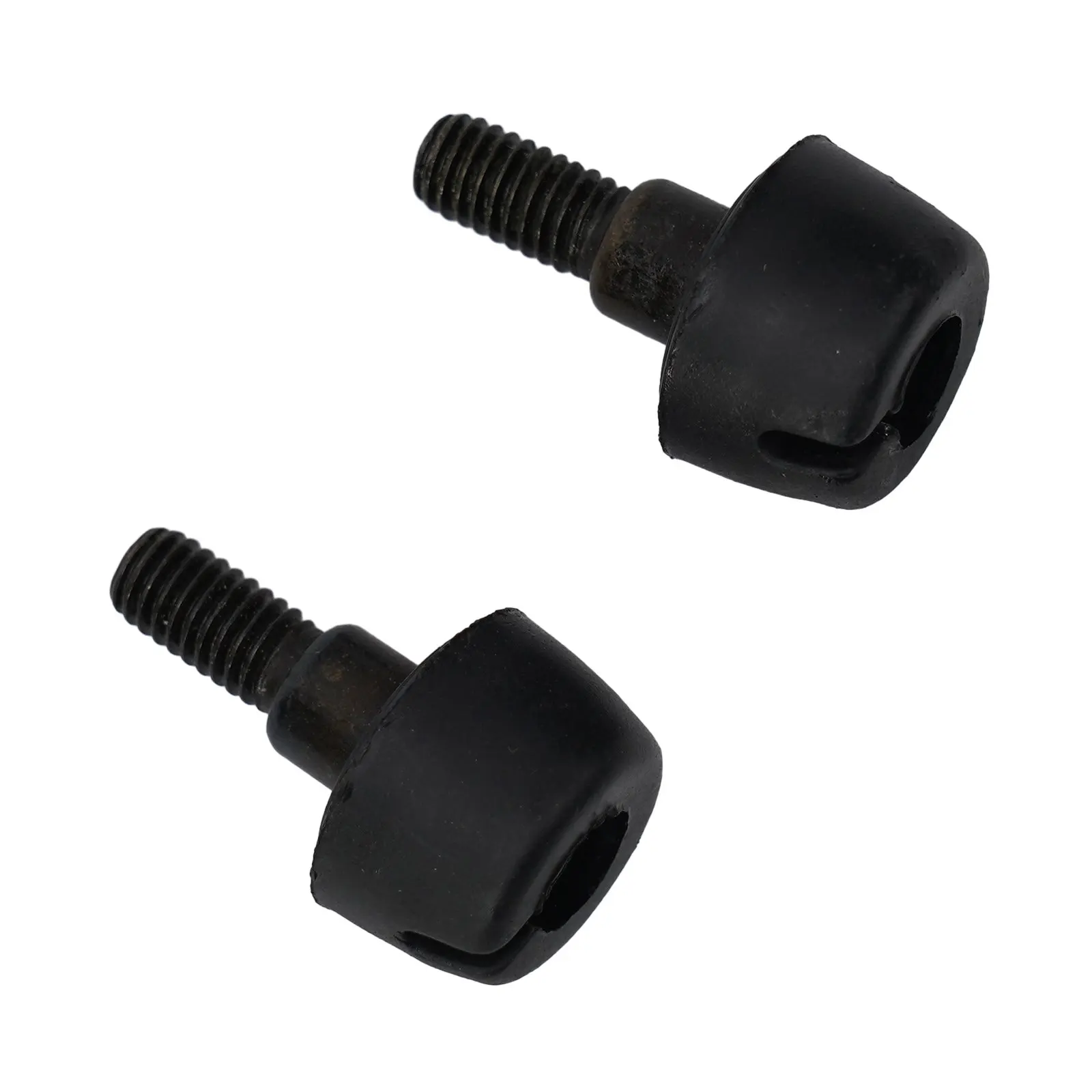 Bumper Grille Stop Screw Direct Replacement 2pcs Bumper Clip Stop Screw BUMPER Black Brushed Front Metal Rubber