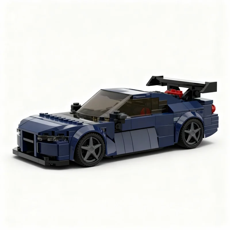 

325pcs MOC Nissan Skyline GTR R34 City Champions Model Building Blocks Construction Toy Christmas Gifts DIY Creative Idea Brick
