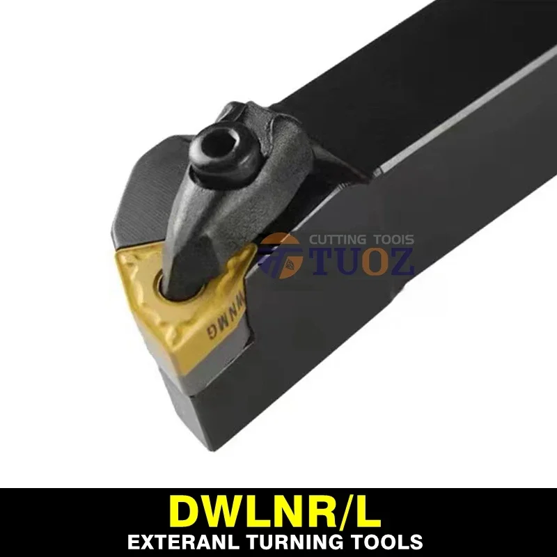 TUOZ DWLNR2020K08 20MM 25MM 95° External Turning Tool DWLNL DWLNR 2020K08 2525M08 CNC Holder Lathe Cutter Shank WNMG0804 Inserts