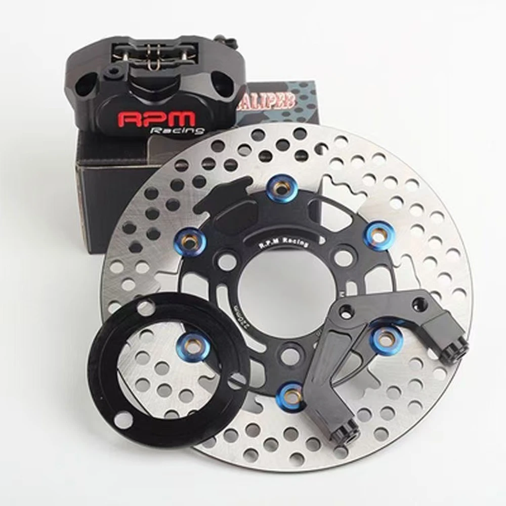 RPM 220/200MM Electric Motorcycle Scooter 82mm Brake Caliper Disc Brake Set For Yamaha Aerox Nitro BWS FORCE RSZ JOG NIU