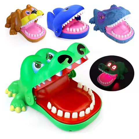 Crocodile Teeth Toys Game for Kids, Crocodile Biting Finger Dentist Games with Sounds Funny Alligator Teeth Game