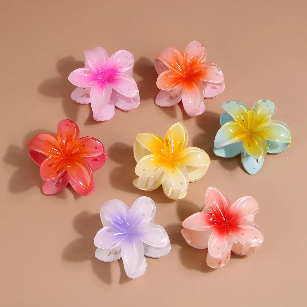 

Fashion Flower Hair Clips for Women Bohemia Style Flower Large Hair Claw Hairpin Beach Vacation Girls Hair Accessories