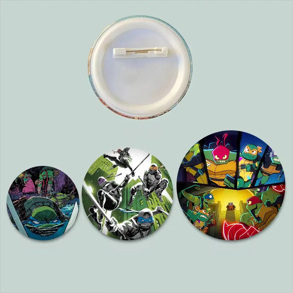 Game Teenage M-Mutant Ninja Turtles Badges Badge Metal Brooch For Bag Clothes Hat Decor Jewelry Accessories Gifts