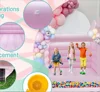 볼 피트가 있는 팽창식 바운스 하우스, 핑크 팽창식 실내 바운스 하우스, 3-12 세 아동용, PVC 점프 바운시 하우스, 10x8x8 FT 4